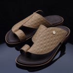 Men's sandal - Flat Sole with Heel - CL7952 Diamon  Camel