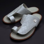 Men's sandal - Flat Sole with Heel - CL7165 Rhombus Argent