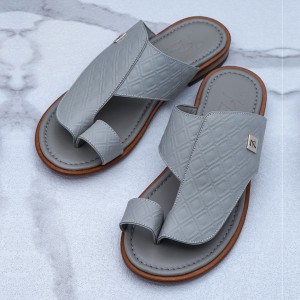 Men's sandal - Flat Sole with Heel - CL7165 Rhombus Caree