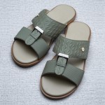 Men's sandal - Flat Sole without Heel - CR118.Etsy Mt Green Leaf