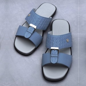 Men's sandal - Flat Sole without Heel - CR118.Etsy L-Blue