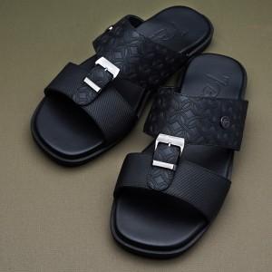 Men's sandal - Flat Sole without Heel - CR118.Osiris  Black